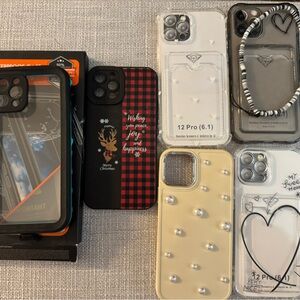 Black and Red Plaid Reindeer Phone Case